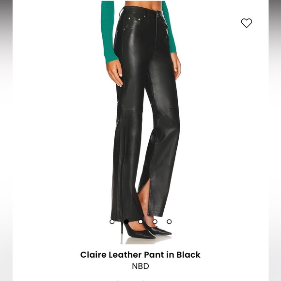 Claire Leather Pant in Black NBD / Revolve - Picture 5 of 9
